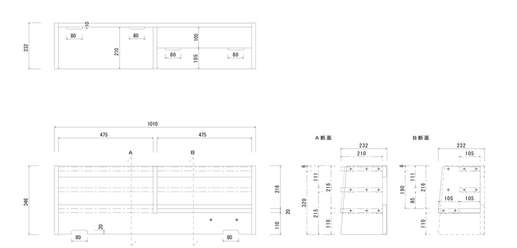 【旧仕様・在庫限り】ルオム4104 105上棚